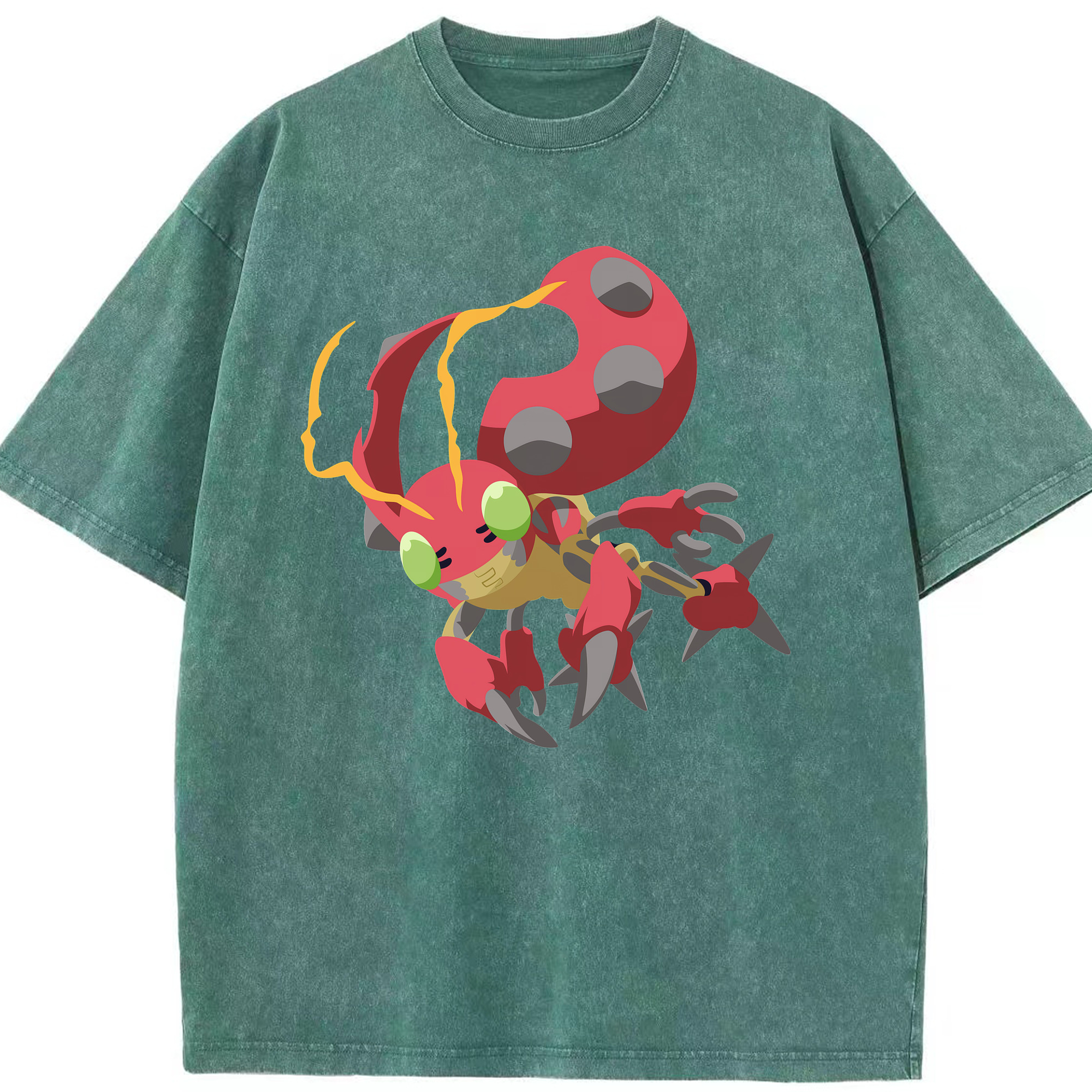 （画像用） Digimon デジタルモンスター/デジモン 綿100% ヴィンテージ風 半袖Tシャツ（フロントプリント）